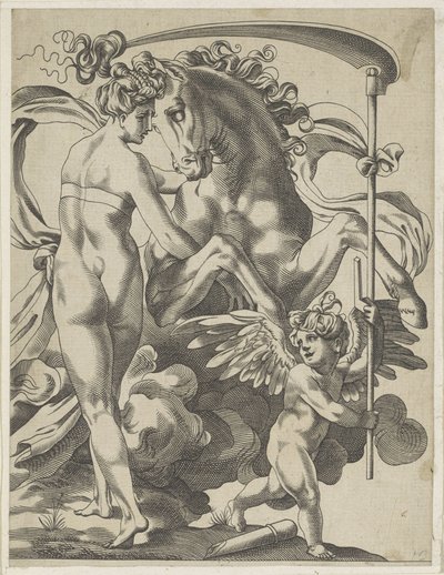 Saturne et la nymphe Philyra - Pierre Milan
