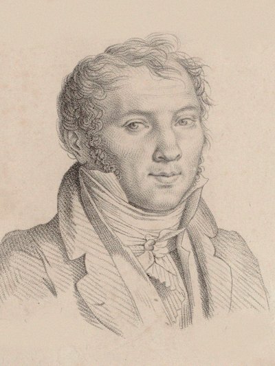 Portrait du violoniste et compositeur Louis-Luc Loiseau de Persuis 1769-1819 - Pierre Narcisse Guérin Baron