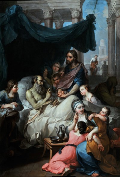 Mort du vieux Tobie ou Mort du père de Tobie - Pierre Parrocel