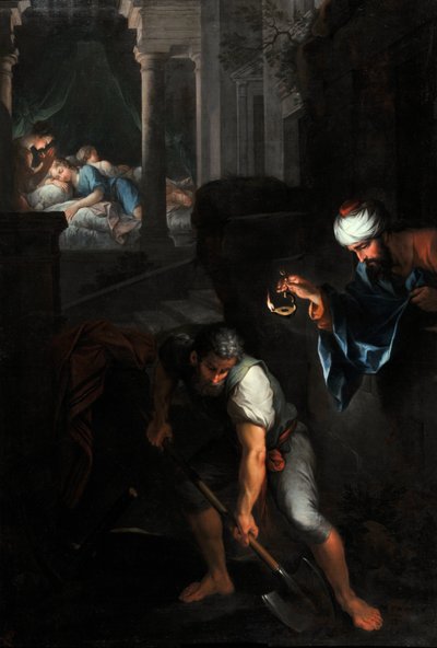 Raguel creusant sa fosse - Pierre Parrocel