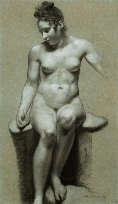 Femme nue assise - Pierre Paul Prudhon