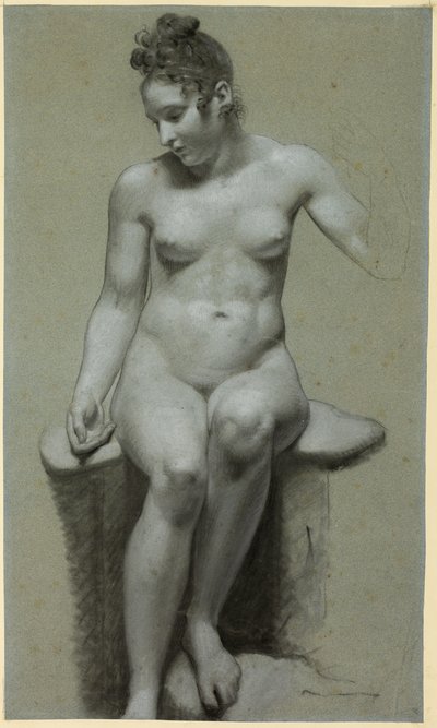 Femme nue assise - Pierre Paul Prud