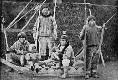 Une partie de traîneau esquimau, 1912 - Pierre Petit