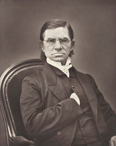 Émile Littré lexicographe et philosophe français, 1801-1881, vers 1876 - Pierre Petit