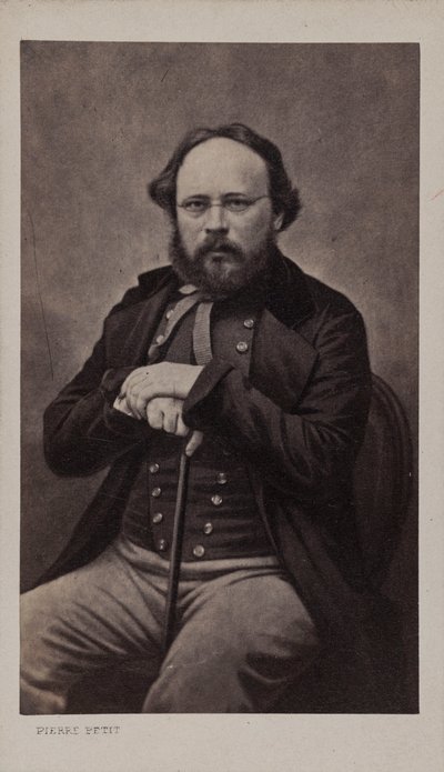 Portrait de Pierre-Joseph Proudhon 1809-1865, vers 1860 - Pierre Petit