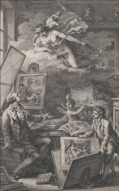 En mémoire de P. FR. Basan, une gravure pour le catalogue de la collection de P.-F. Basan, 1798 - Pierre Philippe Choffard