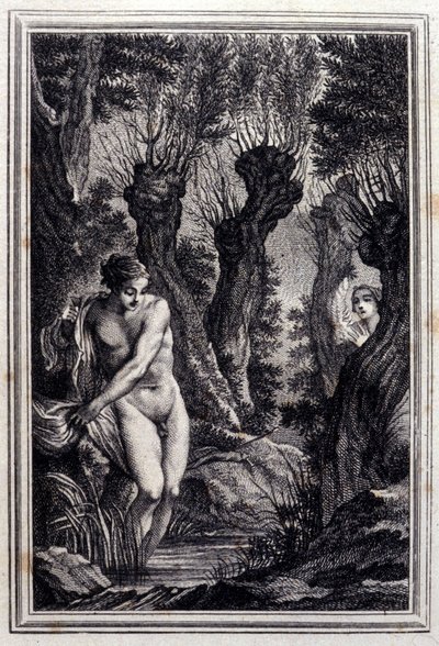 Le cas de conscience - dans « Contes et nouvelles en vers » de Jean La Fontaine. 1776. Illustration de P.P. Choffard. - Pierre Philippe Choffard