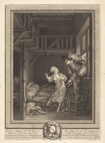 Marchez tout doux, parlez tout bas - Pierre Philippe Choffard after Pierre Antoine Baudouin