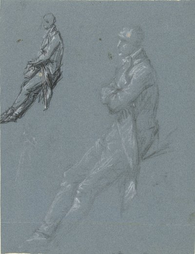 Deux études de Rutger Jan Schimmelpenninck et un croquis de sa femme - Pierre Prud