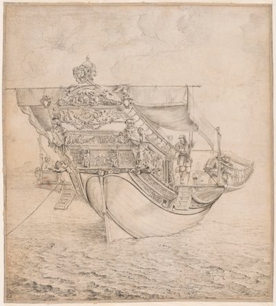 Une galère royale française vue de la poupe - Pierre Puget