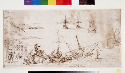 Embarquement des troupes dans la baie de la Ciotat - Pierre Puget