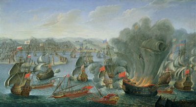 Bataille navale avec la flotte espagnole - Pierre Puget