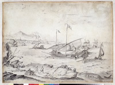 Navires dans le port de Marseille - Pierre Puget
