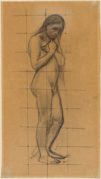 Stehender männlicher Akt - Pierre Puvis de Chavannes