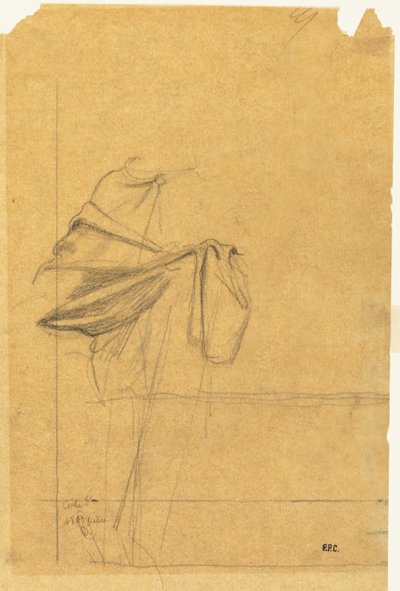 Étude de draperie, seconde moitié du 19e siècle - Pierre Puvis de Chavannes