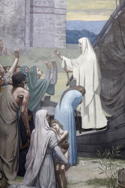 Sainte Geneviève apportant des provisions à la ville de Paris après le siège - Pierre Puvis de Chavannes