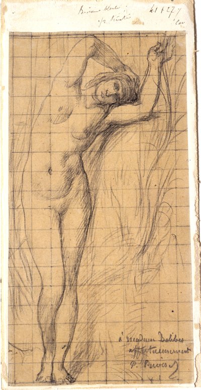 Studie für die Figur von "La Saône" - Pierre Puvis de Chavannes