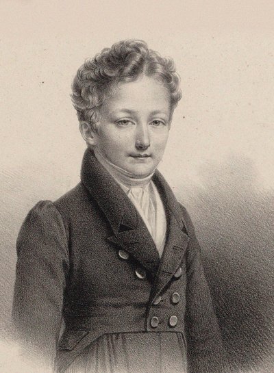 Portrait du pianiste et compositeur Sigismund Thalberg, 1812-1871, 1826 - Pierre Roch Vigneron