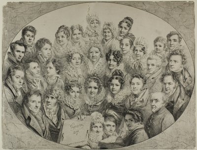 Trente et Un Portraits dans un Ovale - Pierre Roch Vigneron