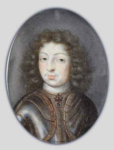 Miniature de Charles XI, Roi de Suède, vers 1675-80 - Pierre Signac