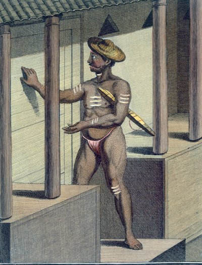 Carépatré Pandaron (dévot religieux voué au silence), gravé par Poisson, de 