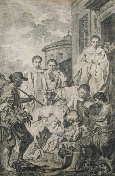 San Bendetto ressuscite un enfant, 18ème siècle - Pierre Subleyras