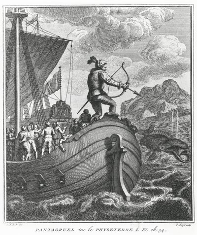 Pantagruel tue Physeter, illustration de 