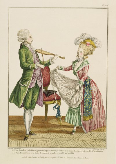 Un gentleman jouant du violon tandis qu