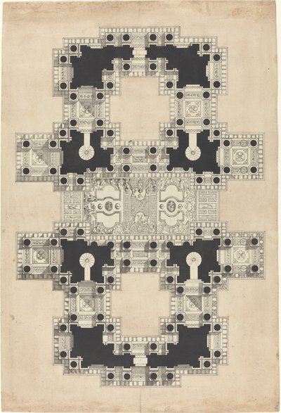 Plan pour un plafond décoré - Pierre Varin
