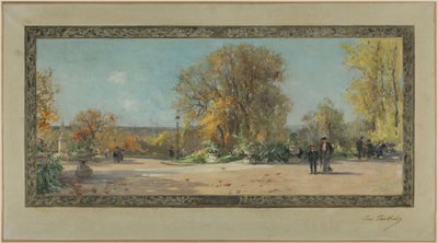 Esquisse pour la mairie de Vanves : La terrasse du Lycée Michelet - Pierre Vauthier
