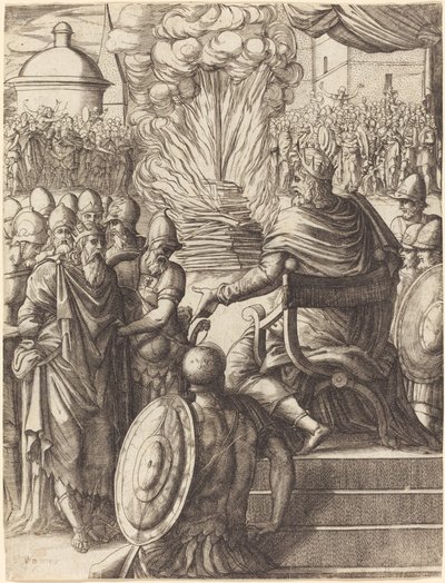 Héraclius condamnant le tyran Phocas - Pierre Woeiriot