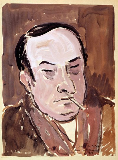 Portrait de Léon Paul Fargue (1876-1947), poète - Pierre de Belay