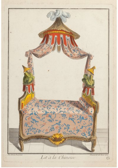 Lit à la Chinoise, vers 1788 - Pierre de La Mesangere