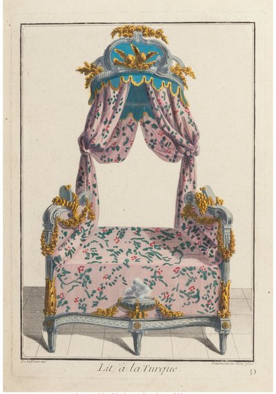 Lit à la Turque, vers 1788 - Pierre de La Mesangere