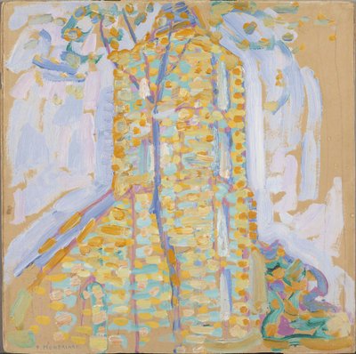 Église à Domburg avec arbre, 1909 - Piet Mondrian