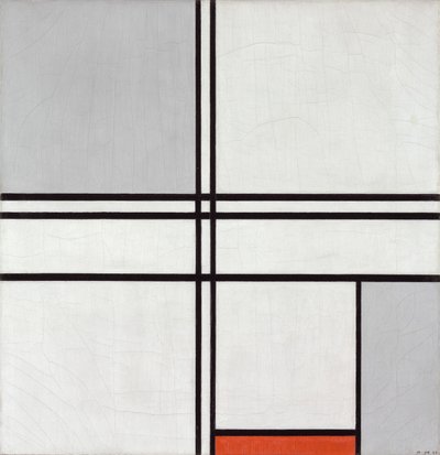 Composition (No. 1) Gris-Rouge - Piet Mondrian