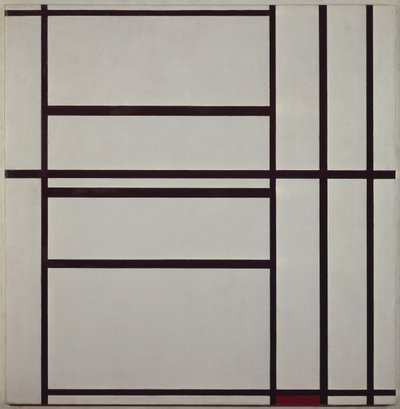 Composition No 1 avec gris et rouge 1938-1939 - Piet Mondrian