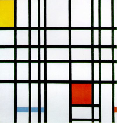 Composition avec rouge, jaune et bleu, 1921 - Piet Mondrian