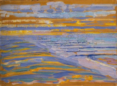 Dunes avec plage et jetée, Domburg - Piet Mondrian