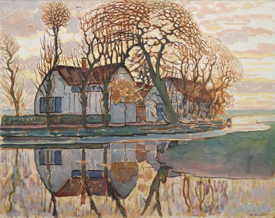 Ferme près de Duivendrecht, c.1916 - Piet Mondrian