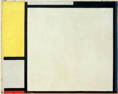 Composition avec jaune, noir, bleu, rouge et gris - Piet Mondrian