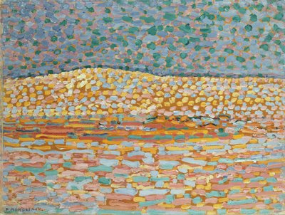 Étude de dune pointilliste, crête à gauche - Piet Mondrian