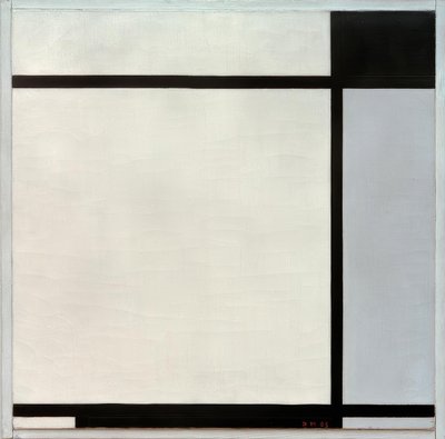 Tableau No.II, avec noir et gris - Piet Mondrian