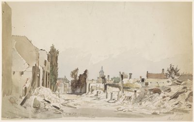 Les ruines à Bodegraven après l