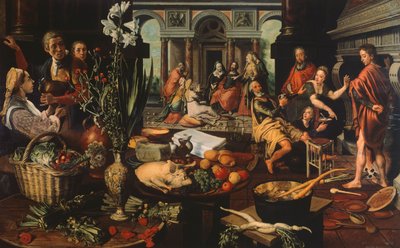 Le Christ dans la maison de Marthe et Marie, par Pieter Aertsen - Pieter Aertsen
