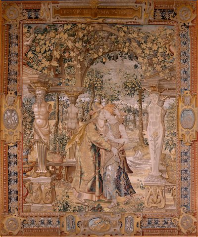 Vertumne embrasse Pomone - Pieter (circle of) Coecke van Aelst