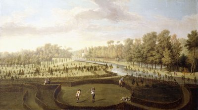 Vue des jardins de Chiswick, Richmond, depuis les nouveaux jardins vers le Bagnio, c.1729-31 - Pieter Andreas Rysbrack