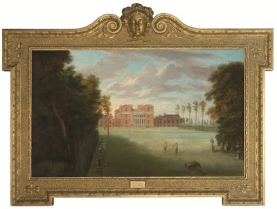 Vue de Tottenham Park, Wiltshire (huile sur toile) - Pieter Andreas Rysbrack