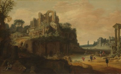Paysage romain avec ruines - Pieter Anthonisz van Groenewegen