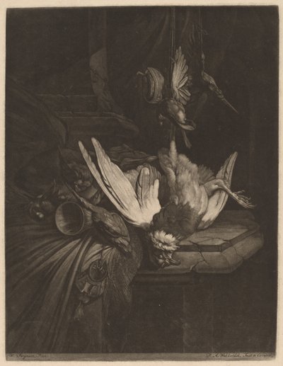 Nature morte avec oiseaux de gibier - Pieter Anthony Wakkerdak after William Gowe Ferguson
